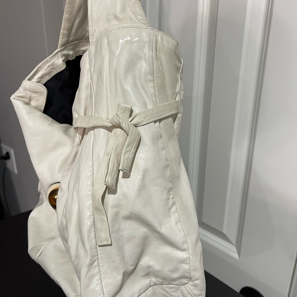 Gucci White Leather Hobo Bag - Picture 4 of 9
